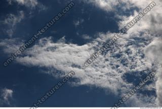 Photo Texture of Blue Clouded Clouds